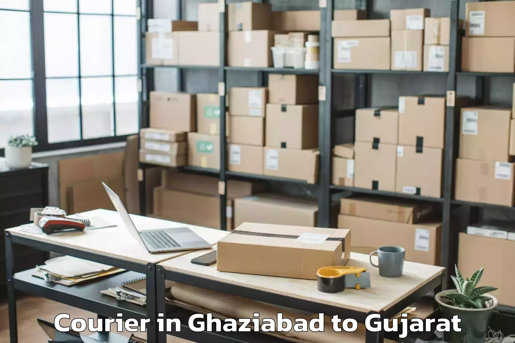 Ghaziabad to Jodiya Bandar Courier Booking